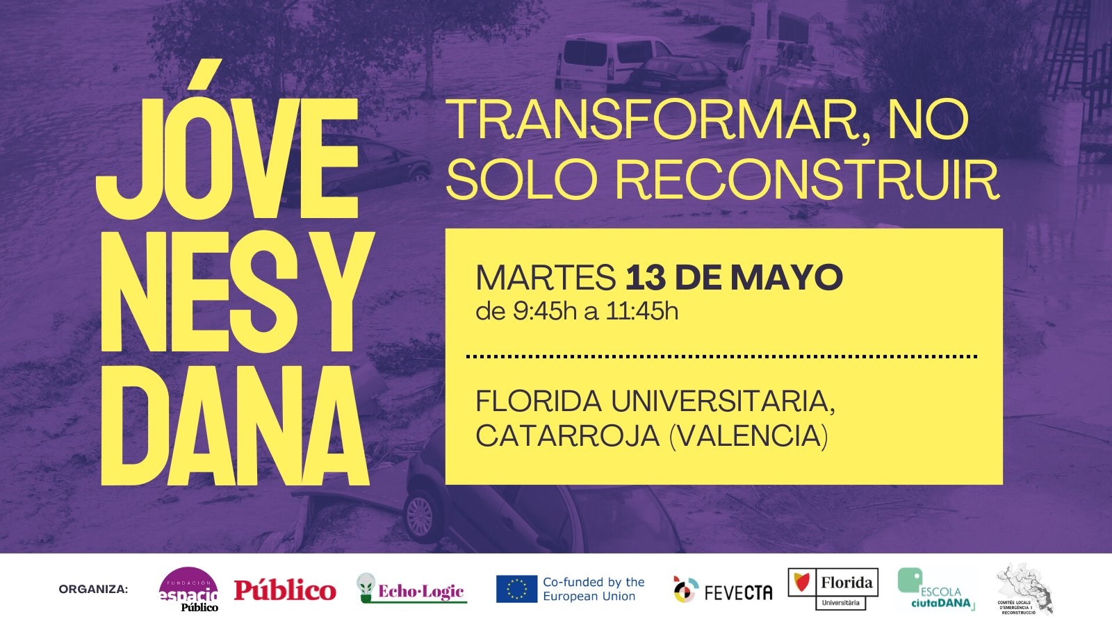 Jornada ‘Jóvenes y Dana: Transformar, no solo reconstruir’